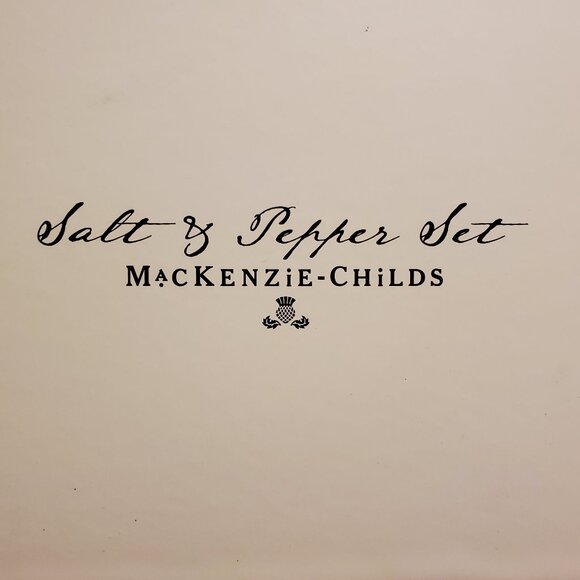 Mackenzie Childs salt & pepper set - Picture 1 of 4